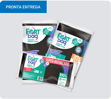 Sacos para Lixo Mega Mega Fort Rolo Preto - Aromasil